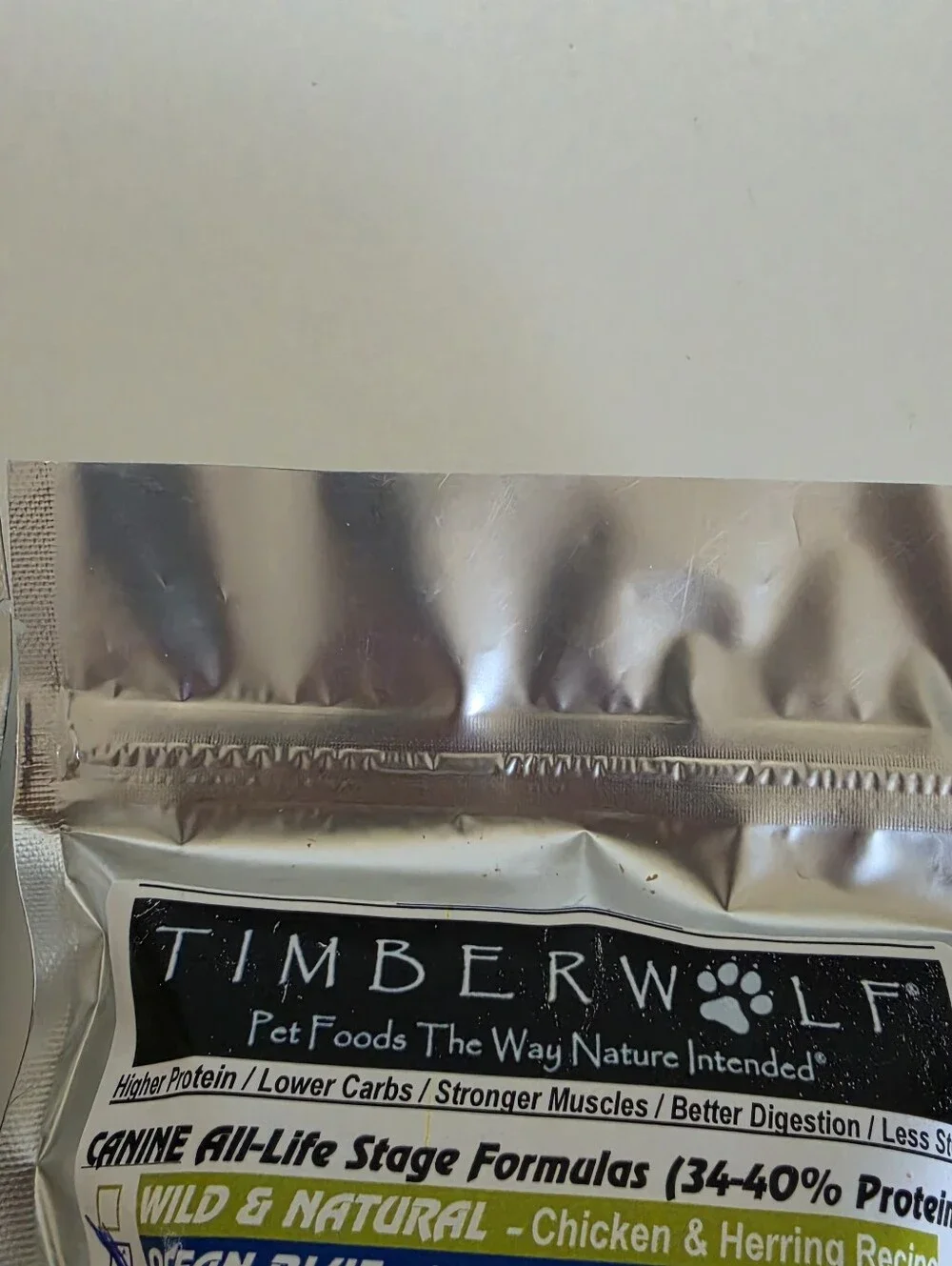 Timberwolf (Dog) Food Sample Bags